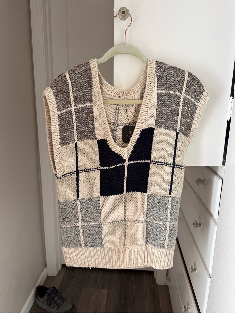 Vintage Liz Claiborne Knit V‑Neck Sweater Vest Silk Blend Size S - Picture 4 of 7